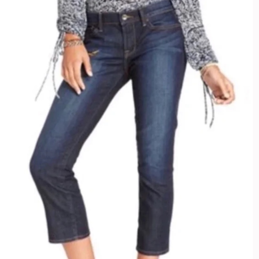 Lucky Brand Jeans Sweet & Crop dark wash jeans size 8
